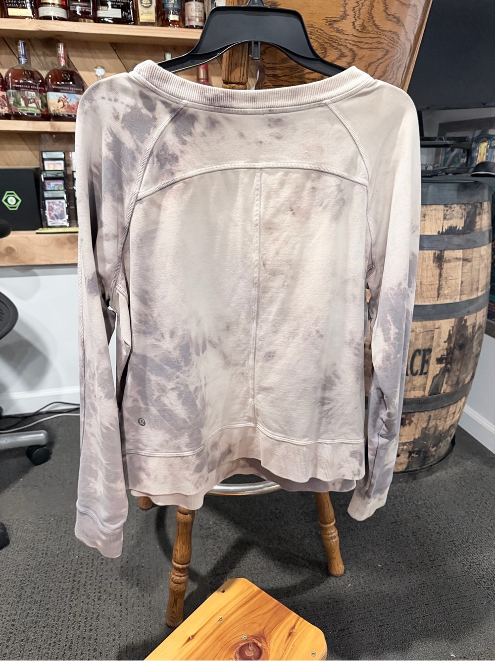 Casual Lululemon Tie-Dye Long-Sleeve Pullover Sweatshirt - Taupe - Picture 2 of 3